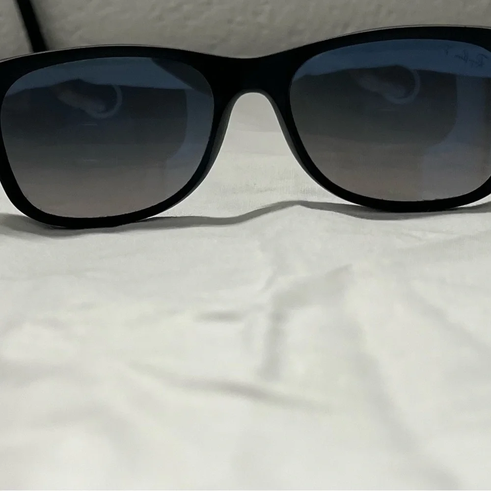 Ray-Ban RB2132 Classic Black Rectangular Sunglasses - Picture 5 of 6